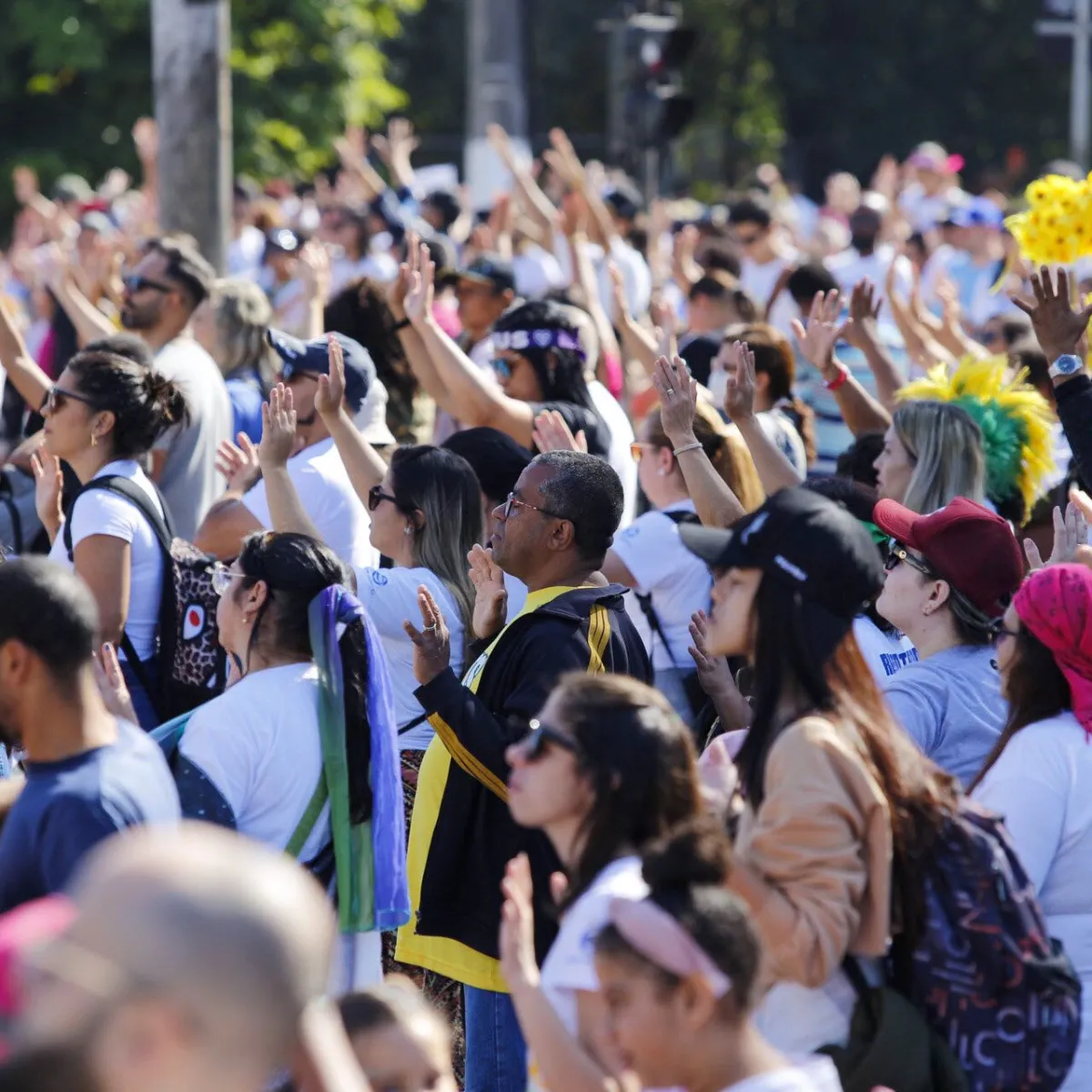 Marcha para Jesus reúne evangélicos em São Paulo e comemora 30 anos de evento